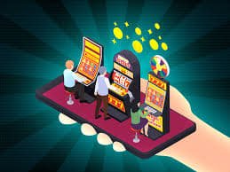 Pengguna membaca ketentuan layanan dengan serius pada perangkat mobile